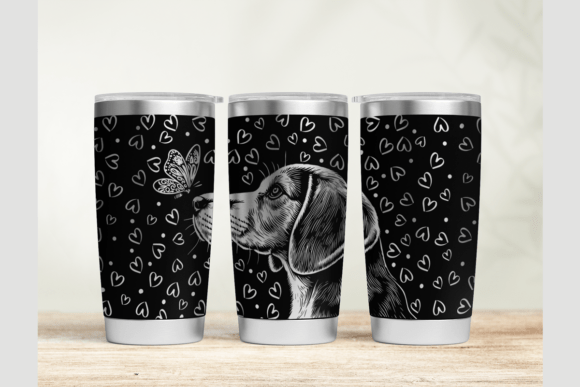 Beagle 20oz 30oz Laser Tumbler SVG for Graphic Design