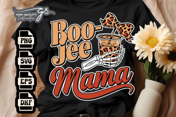 Boo-Jee Mama Leopard Tumbler SVG for Crafts and Graphics