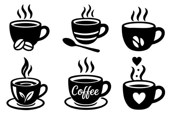 Coffee Cup Silhouette SVG PNG Clipart Review