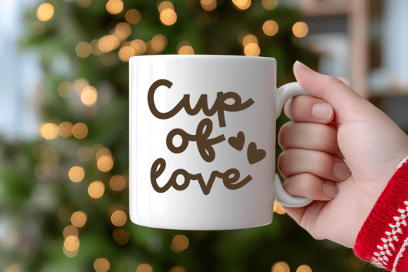 Cup of Love Svg for T-Shirt Designs and Graphics
