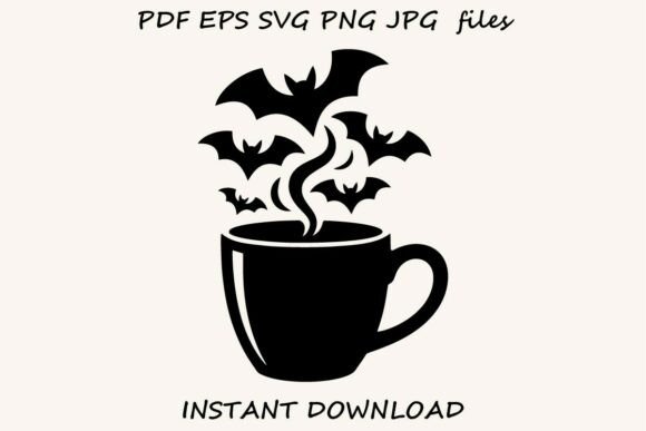 Halloween Coffee Cup SVG for Cricut and Handmade Projects