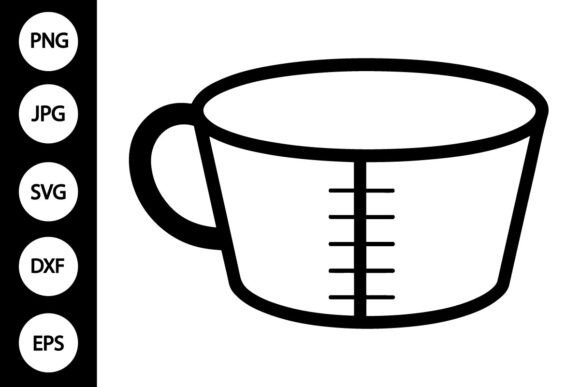 Measuring Cup SVG for Crafts and Graphics