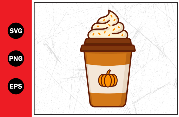 Pumpkin Spice Hot Chocolate Cup Svg Png - A Versatile Graphic Design Asset