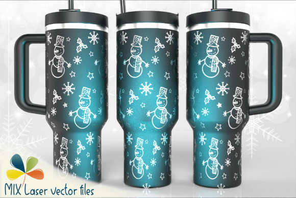 Snowmen and Snowflakes Wrap Tumbler SVG Review